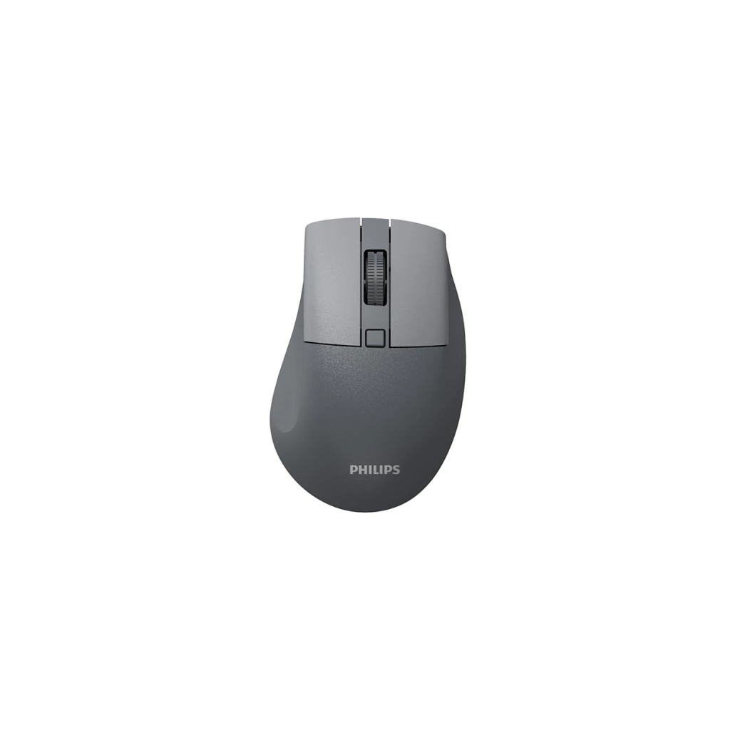 PHILIPS SPK7528G, SESSİZ, Gri, USB Nano 2,4Gh ve Bluetooth Kablosuz, 1600dpi, Optic, 3 Tuşlu Ergonamik Mouse