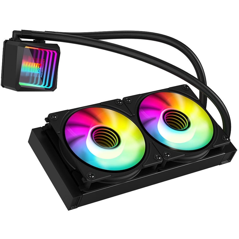 POWERBOOST PB-LCS-IM240-B (SİYAH) ALPHA 240B ARGB Fanlı 240mm (LGA1700/AM4/AM5) Uyumlu Sıvı Soğutma Sistemi