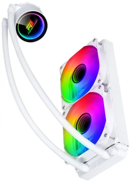 POWERBOOST PB-LCS-PI240-W (BEYAZ) DEEP 240W ARGB Fanlı 240mm (LGA1700/AM4/AM5) Uyumlu Sıvı Soğutma Sistemi