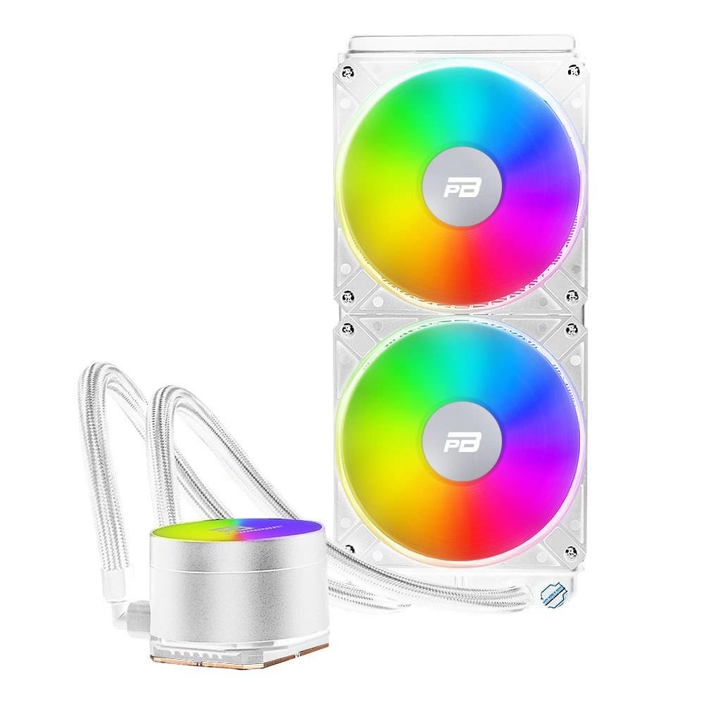 POWERBOOST PB-LCS-YC240-W (BEYAZ) NOBLE 240W Rainbow Fanlı 240mm (LGA1700/AM4/AM5) Uyumlu Sıvı Soğutma Sistemi