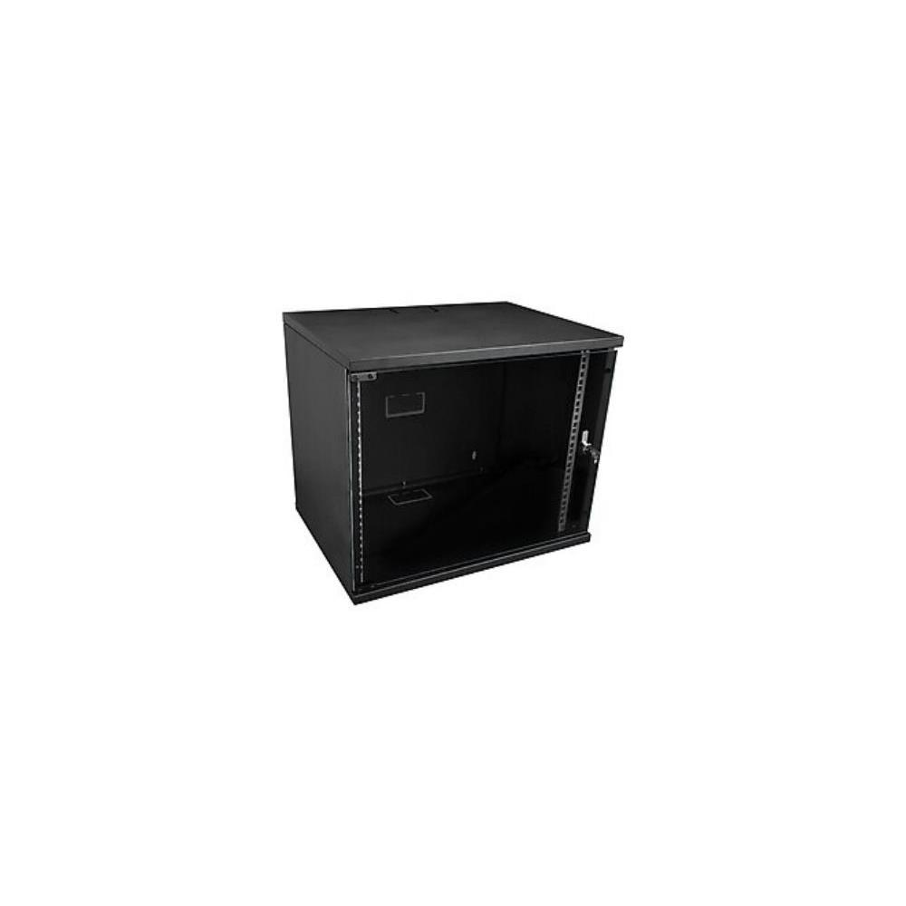 RACKSİS SOHO SERİSİ 7U 520X400 TAMPERLİ CAM KAPAKLI SİYAH KABİNET