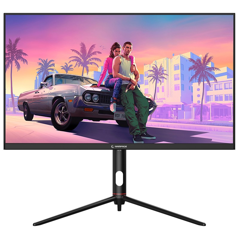 Rampage Glacıer Gl27R180Q 27" 180Hz 1Ms Auo Ips Qhd 2K Pi̇vot Si̇yah Oyuncu Moni̇törü