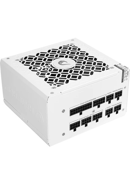 RAMPAGE MATE M650-80PB 650W 80+ 12CM FANLI FULL MODULER PSU (BEYAZ)