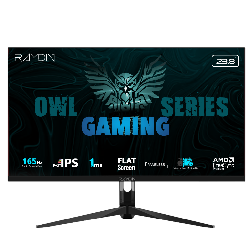 RAYDIN G238IPS165, 23.8", 1ms, 165Hz, Full HD, HDMI, DP, USB, Hoparlör, IPS LED, Frameless, FreeSync Gaming Monitör