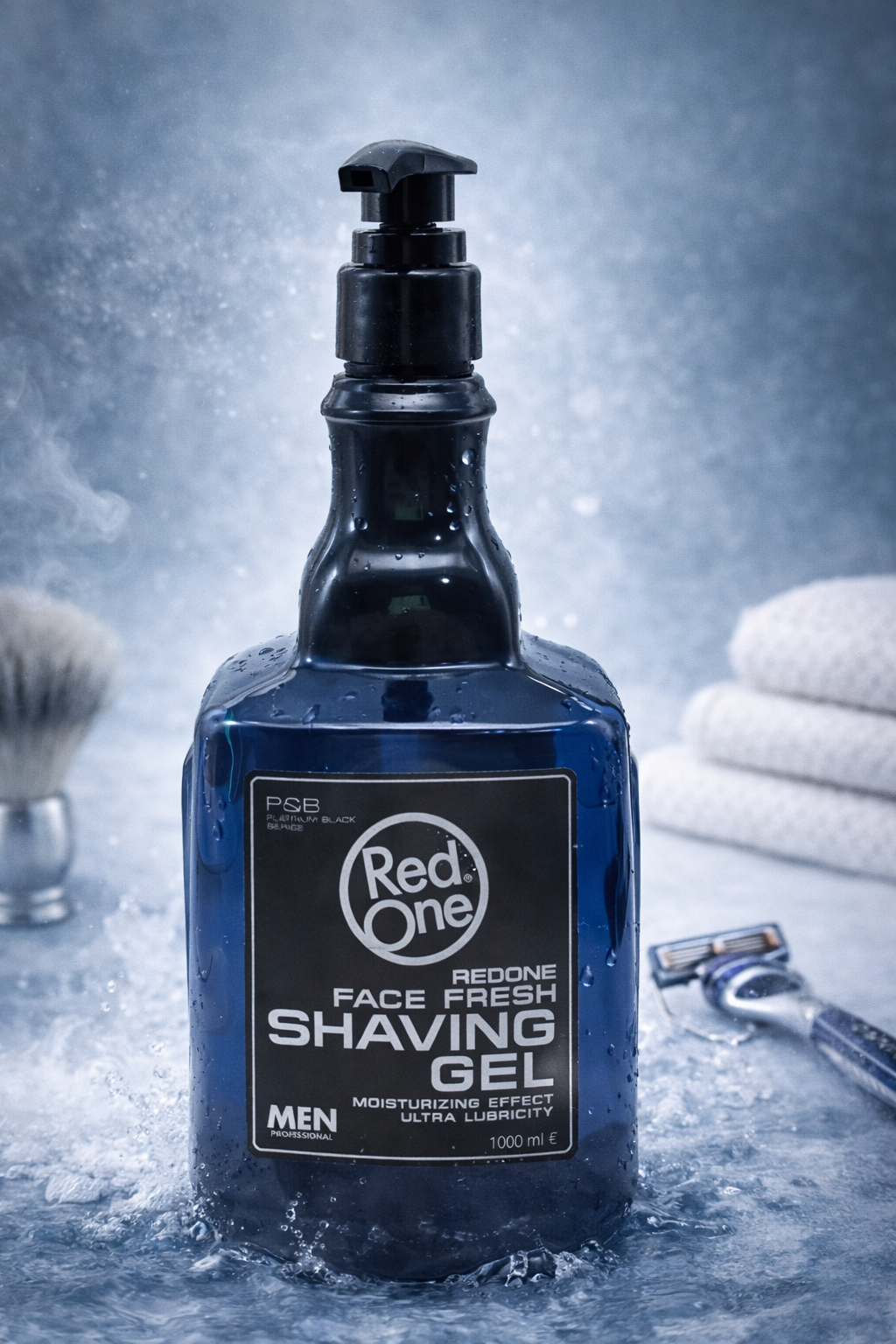 Red One Face Fresh Shaving Gel 1000 ml Erkek Tıraş Jeli Nemlendirici Etkili Profesyonel Kullanım