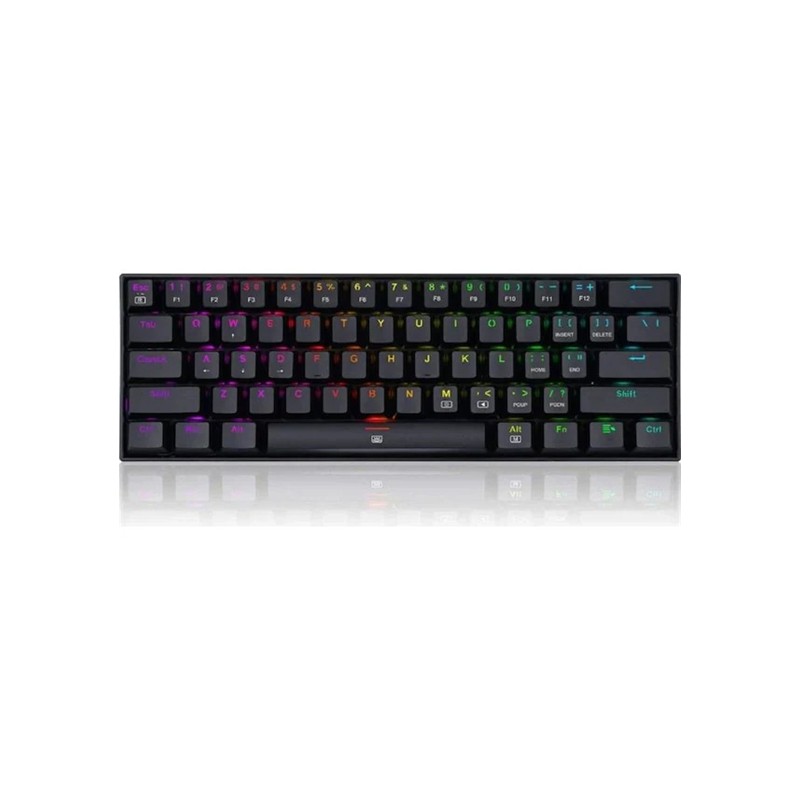 Redragon K630 Rgb Dragonborn Blue Swıtch %60 Q Tr Mekani̇k Oyuncu Klavyesi̇ Si̇yah
