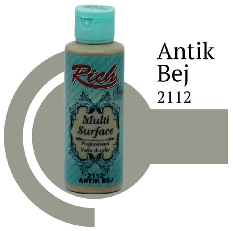 Rich Multi Surface 2112 Antik Bej Akrilik Boya 120 Cc
