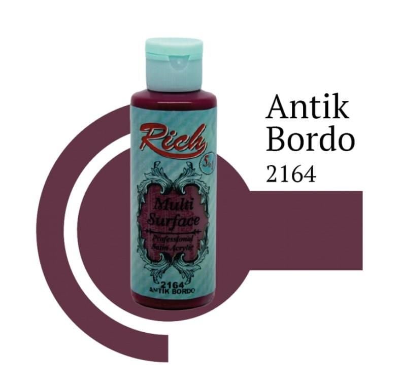 Rich Multi Surface 2164 Antik Bordo Akrilik Boya 120 Cc