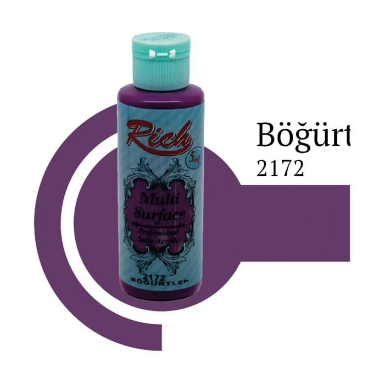 Rich Multi Surface 2172 Böğürtlen Akrilik Boya 120 Cc