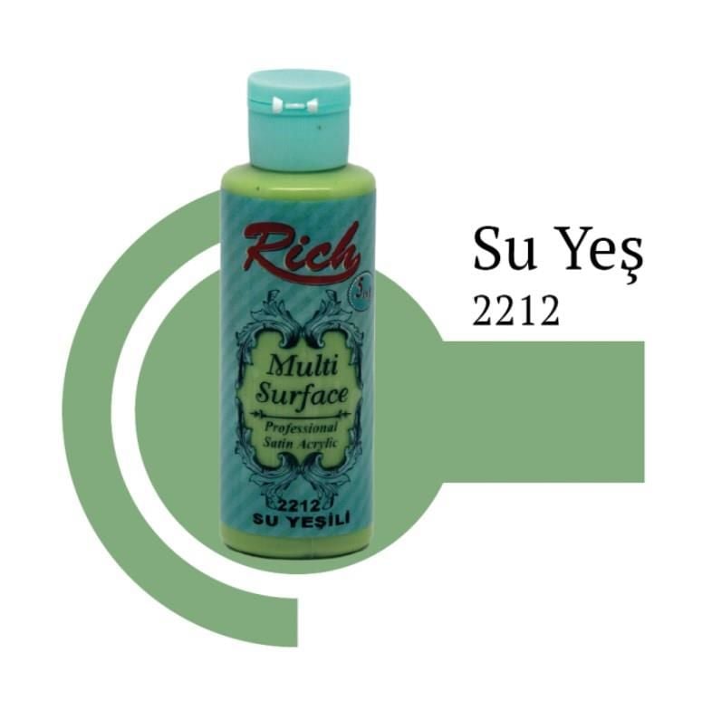 Rich Multi Surface 2212 Su Yeşili Akrilik Boya 120 Cc