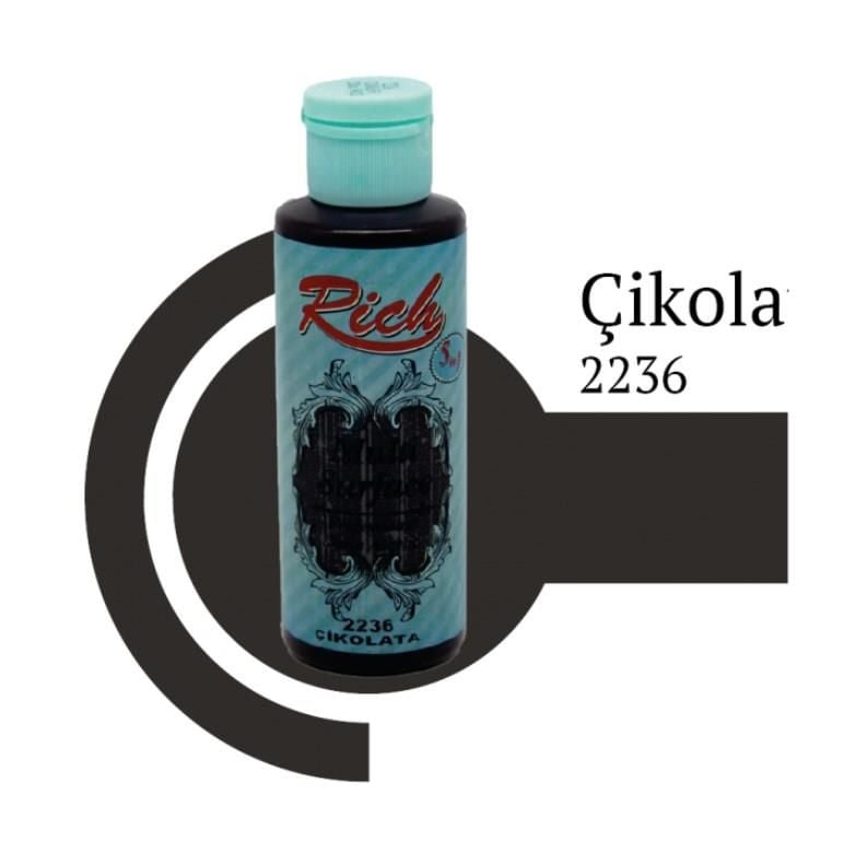 Rich Multi Surface 2236 Çikolata Akrilik Boya 120 Cc