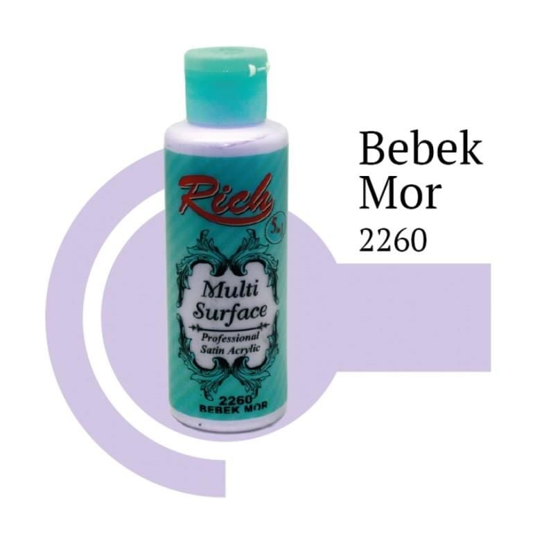 Rich Multi Surface 2260 Bebek Mor Akrilik Boya 130 Cc