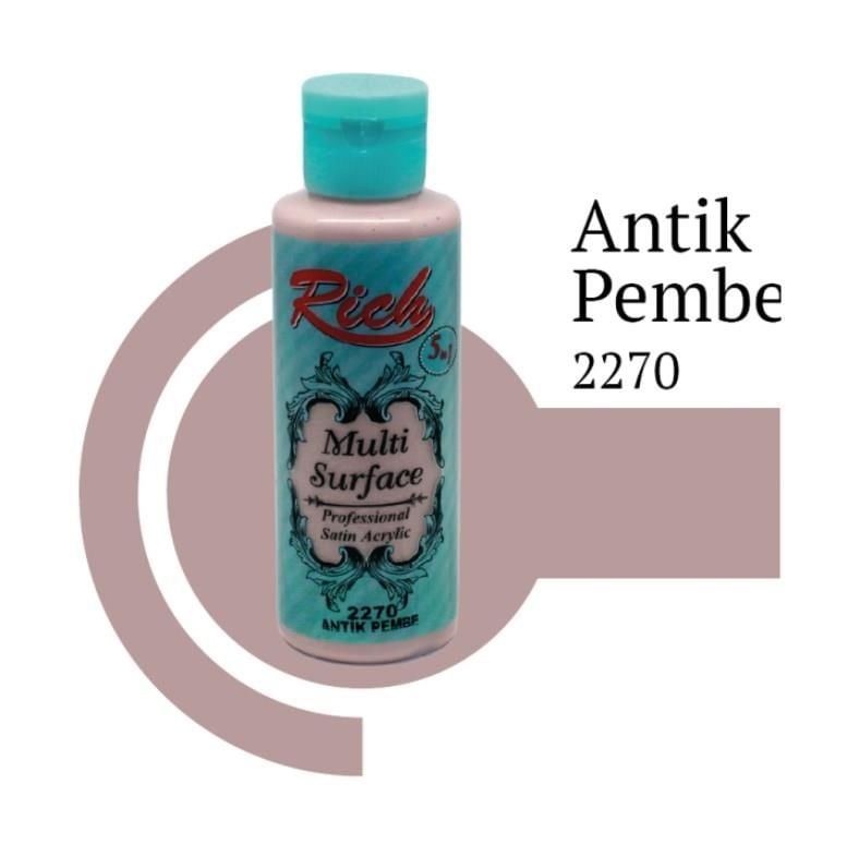 Rich Multi Surface 2270 Antik Pembe Akrilik Boya 120 Cc