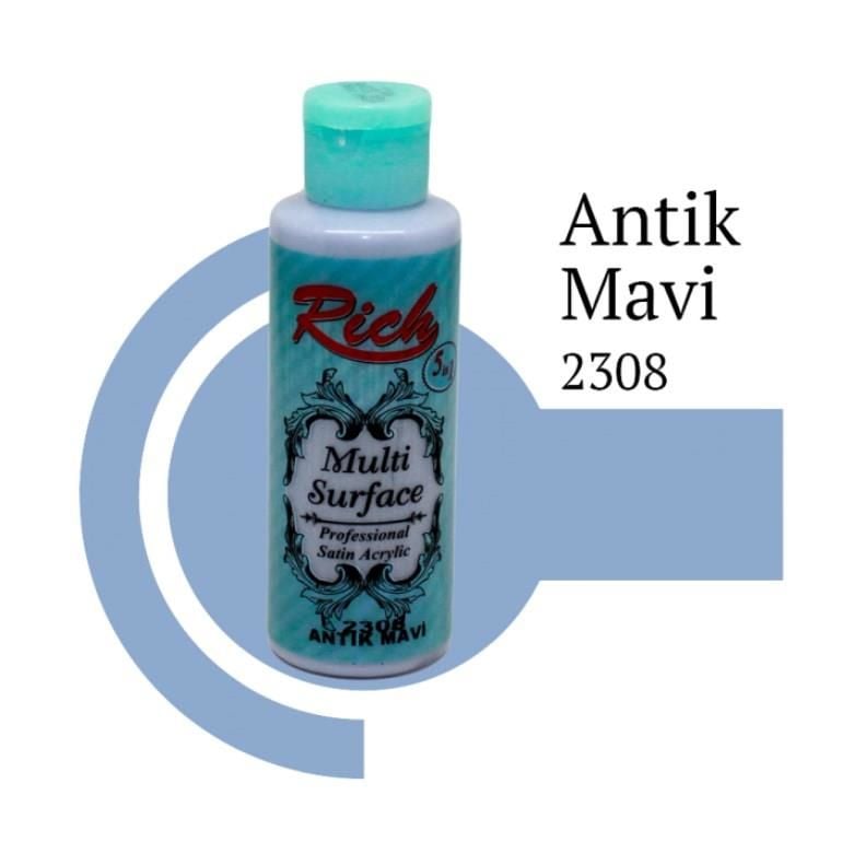 Rich Multi Surface 2306 Antik Mavi Akrilik Boya 120 Cc