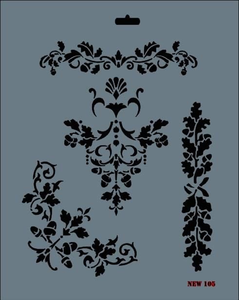 Rich New Seri N105 Stencil 35X25 Cm