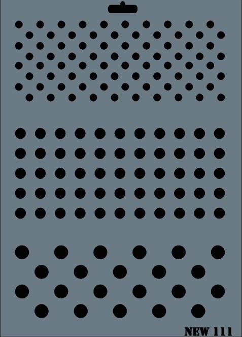 Rich New Seri N111 Stencil 35X25 Cm