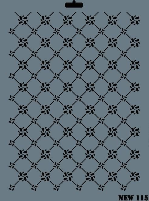 Rich New Seri N115 Stencil 35X25 Cm