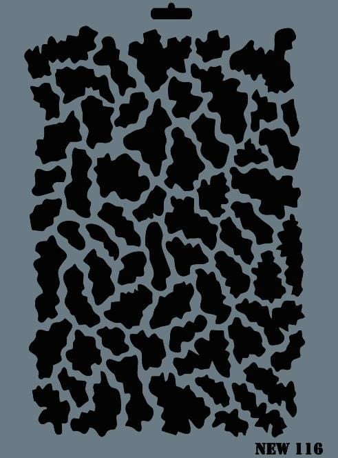 Rich New Seri N116 Stencil 35X25 Cm