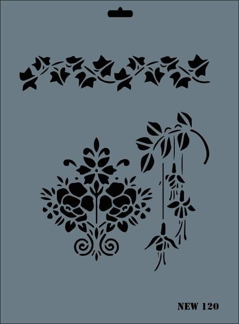 Rich New Seri N120 Stencil 35X25 Cm
