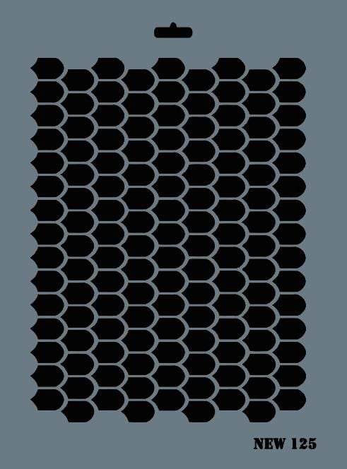 Rich New Seri N125 Stencil 35X25 Cm