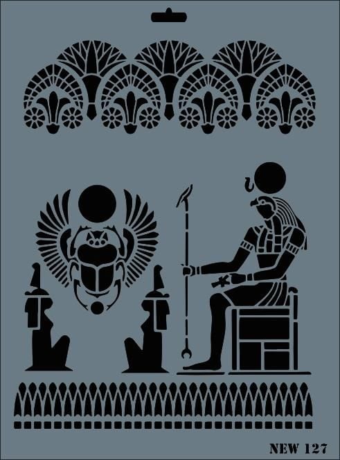 Rich New Seri N127 Stencil 35X25 Cm