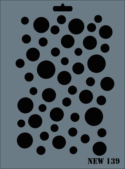 Rich New Seri N139 Stencil 35X25 Cm