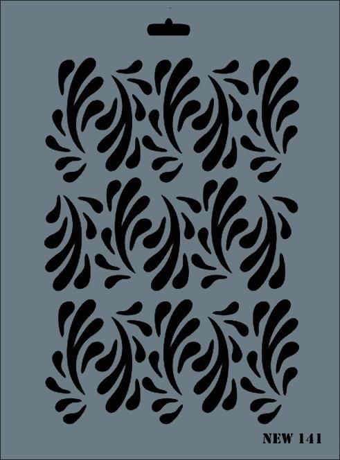 Rich New Seri N141 Stencil 35X25 Cm