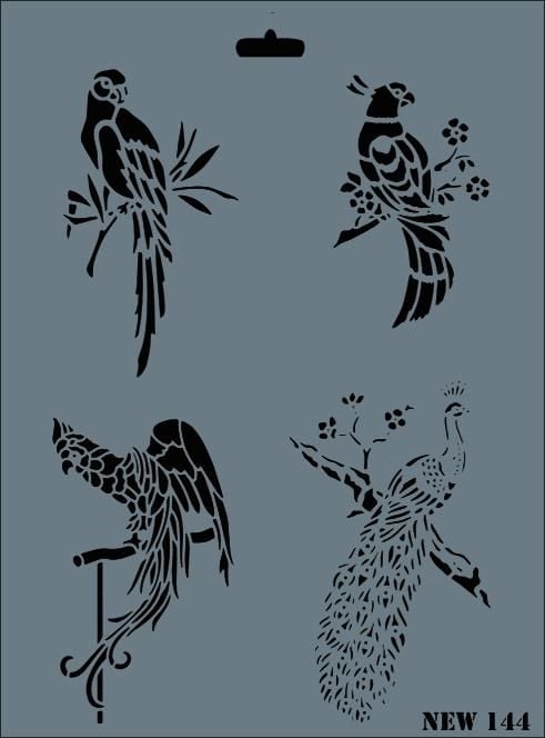 Rich New Seri N144 Stencil 35X25 Cm