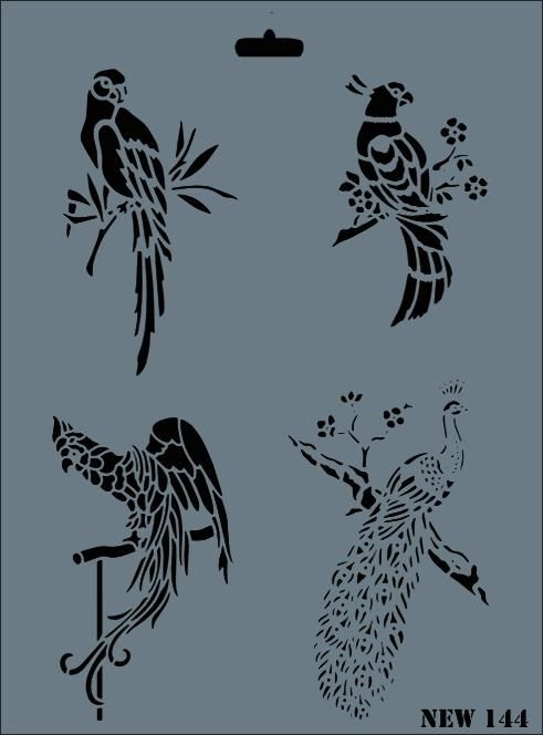 Rich New Seri N-144 Stencil 35x25 cm