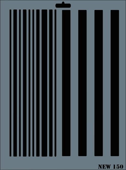 Rich New Seri N150 Stencil 35X25 Cm