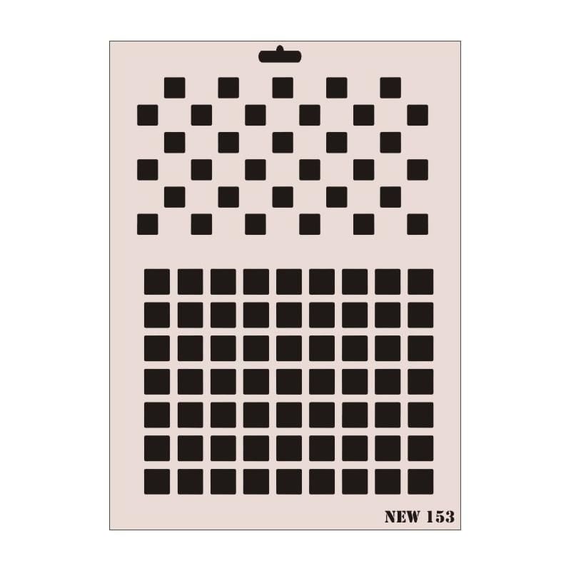 Rich New Seri N153 Stencil 35X25 Cm