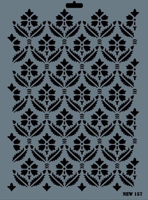 Rich New Seri N157 Stencil 35X25 Cm