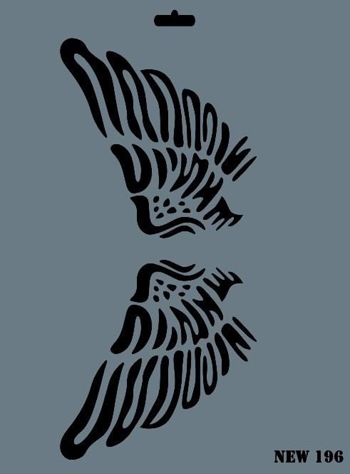 Rich New Seri N196 Stencil 35X25 Cm