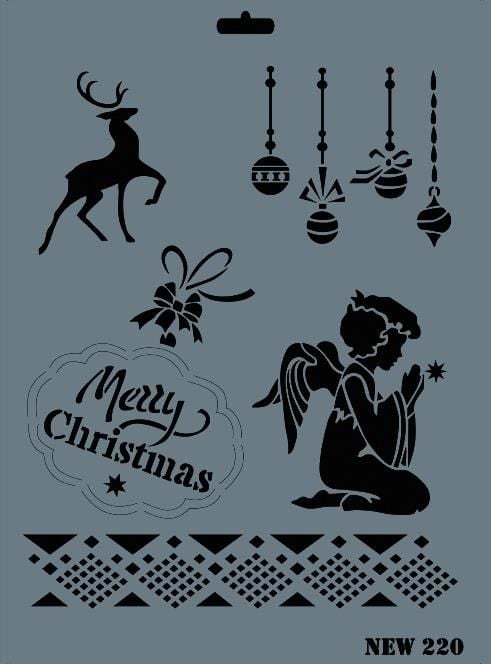 Rich New Seri N220 Stencil 35X25 Cm