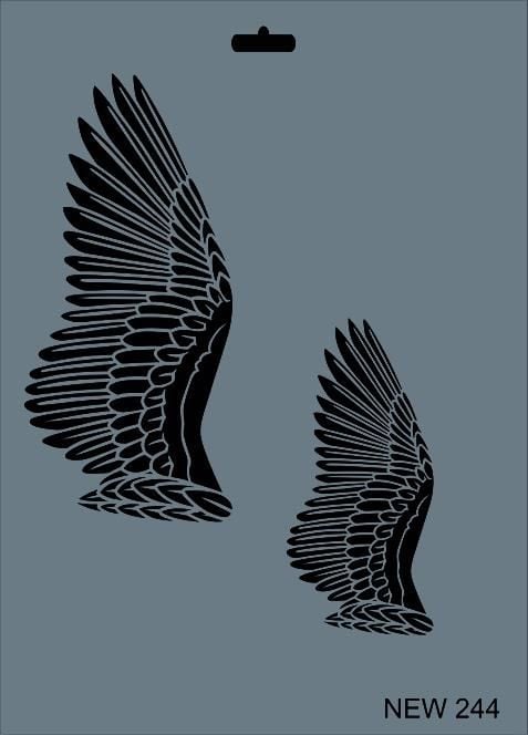 Rich New Seri N244 Stencil 35X25 Cm