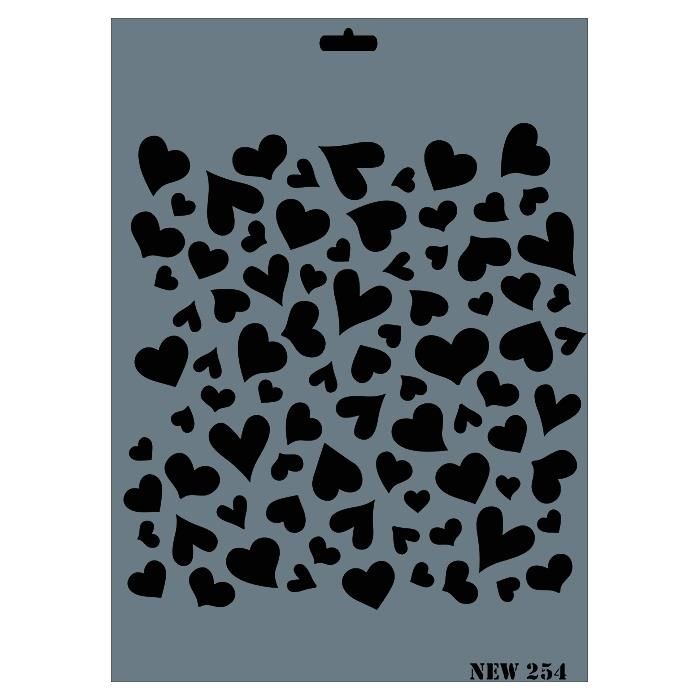 Rich New Seri N-254 Stencil 35x25 cm