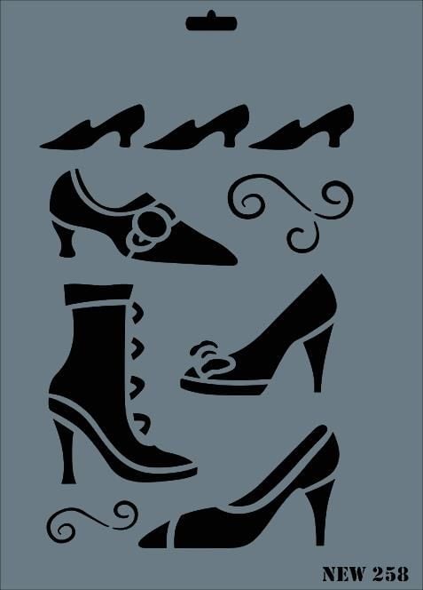 Rich New Seri N258 Stencil 35X25 Cm