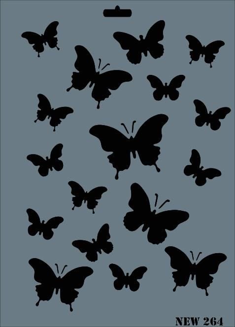 Rich New Seri N264 Stencil 35X25 Cm