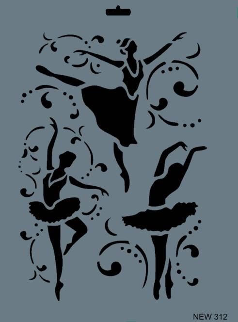 Rich New Seri N312 Stencil 35X25 Cm