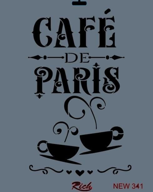 Rich New Seri N341 Stencil 35X25 Cm