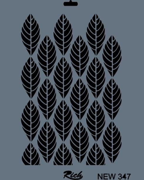 Rich New Seri N347 Stencil 35X25 Cm