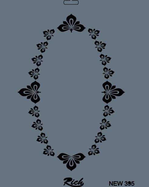 Rich New Seri N395 Stencil 35X25 Cm
