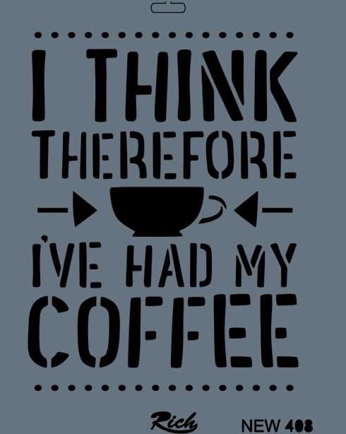 Rich New Seri N408 Stencil 35X25 Cm