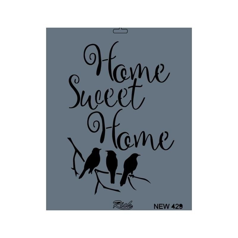 Rich New Seri N429 Stencil 35X25 Cm