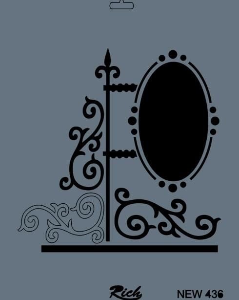 Rich New Seri N436 Stencil 35X25 Cm