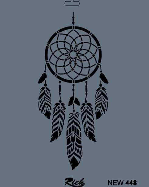 Rich New Seri N448 Stencil 35X25 Cm