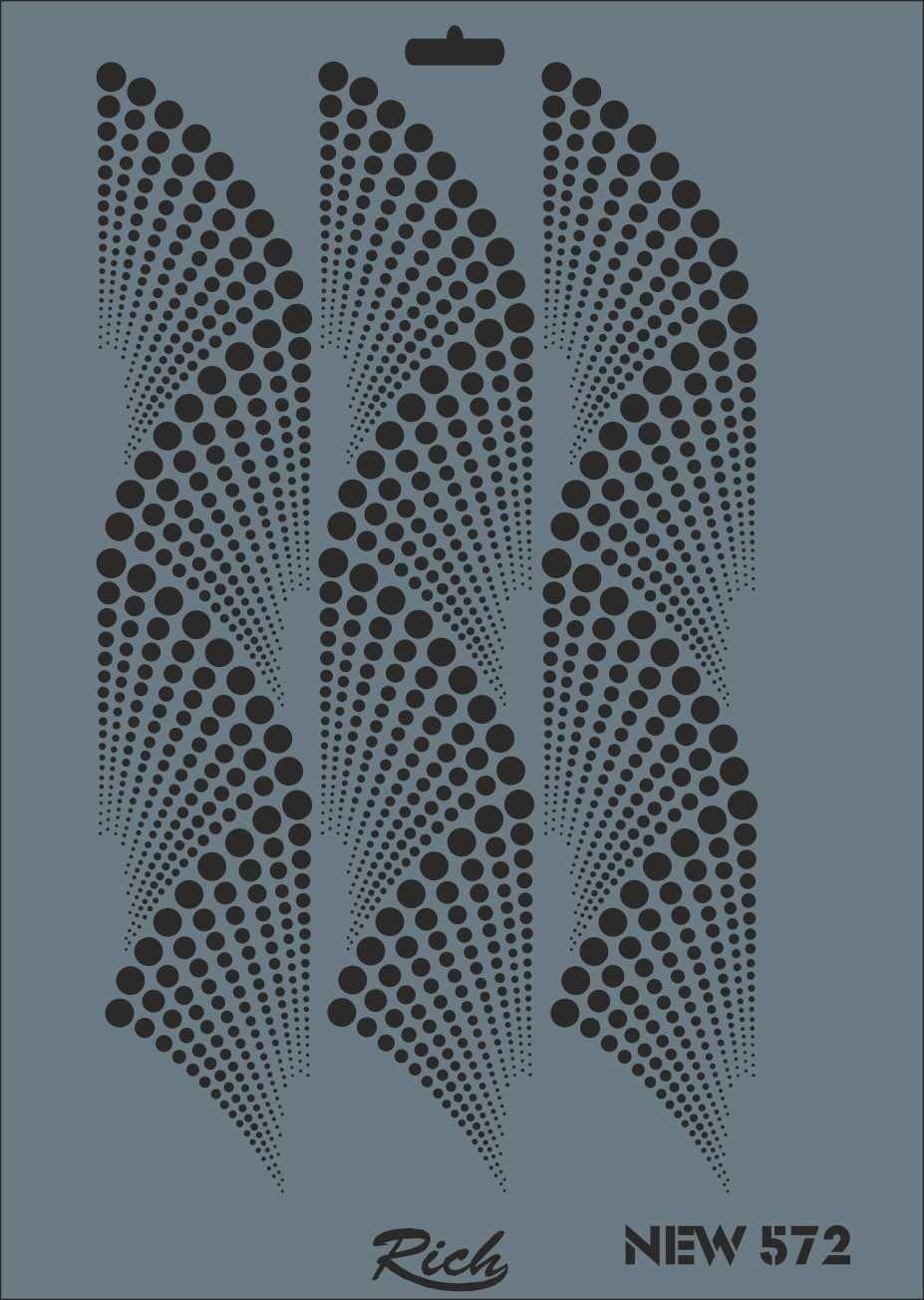 Rich New Seri N572 Stencil 35X25 Cm