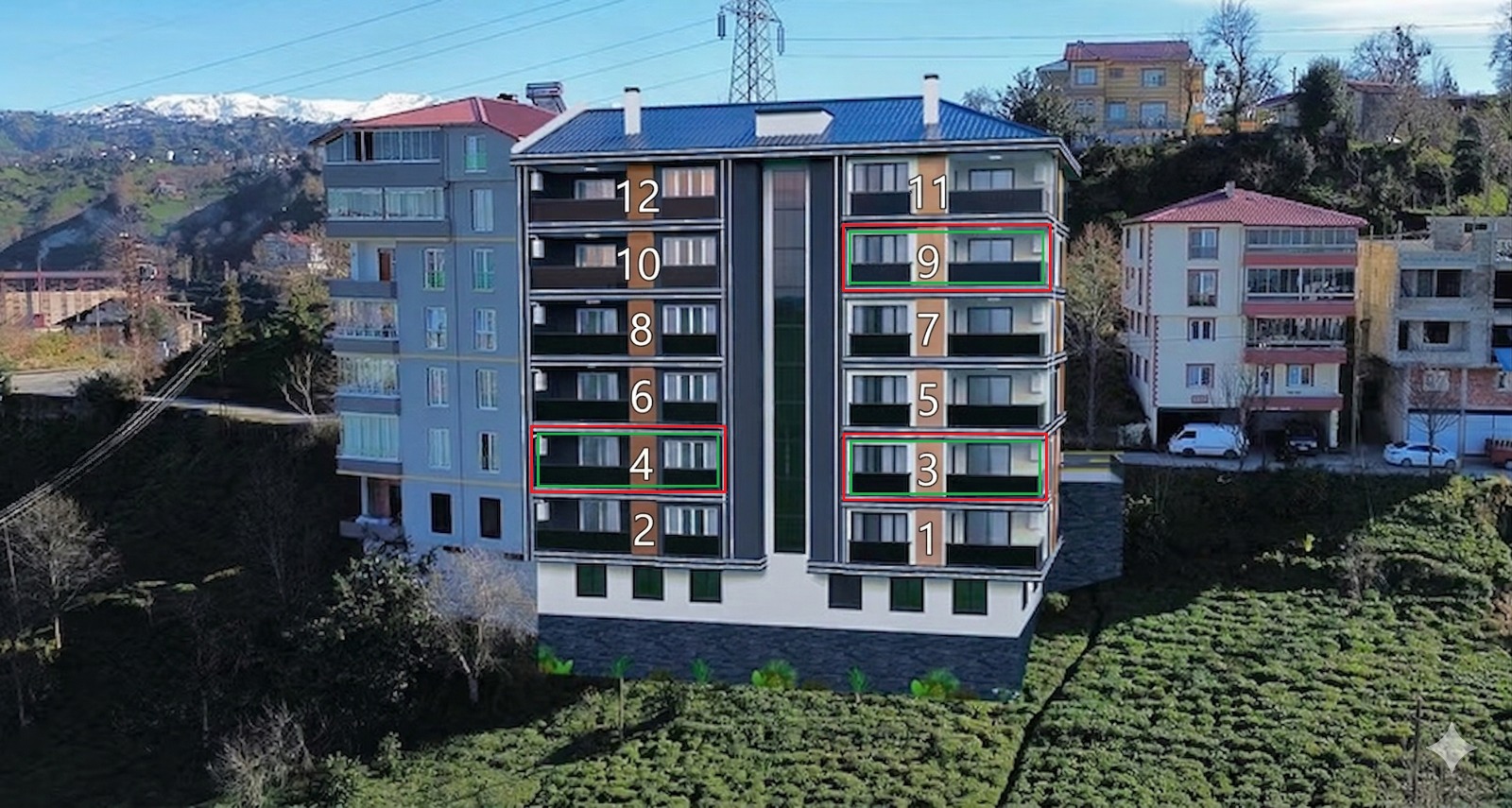 Rize Ardeşen Düz Mahallede Satılık Lüks Daire
