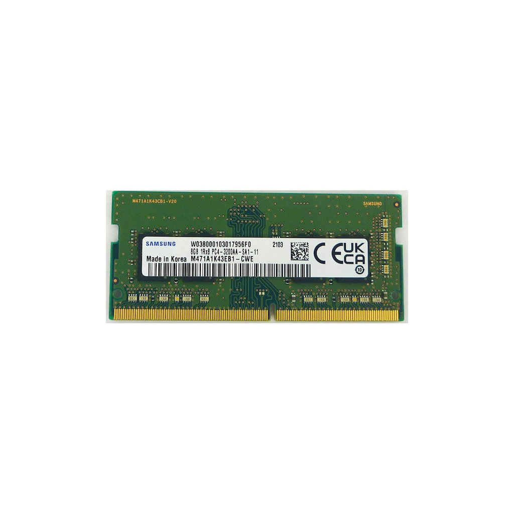 Samsung SAMSO3200/8, 8GB, DDR4, 3200MHz, 1.2V Notebook Ram (M471A1K43EB1-CWE)