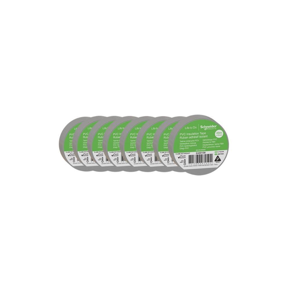 SCHNEIDER ELECTRİC 8Lİ PVC İZOLE ELEKTRİK BANDI (GRİ)